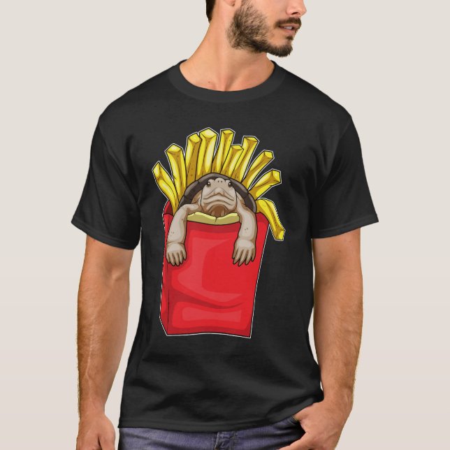 Franskar av sköldpadda t shirt (Framsida)