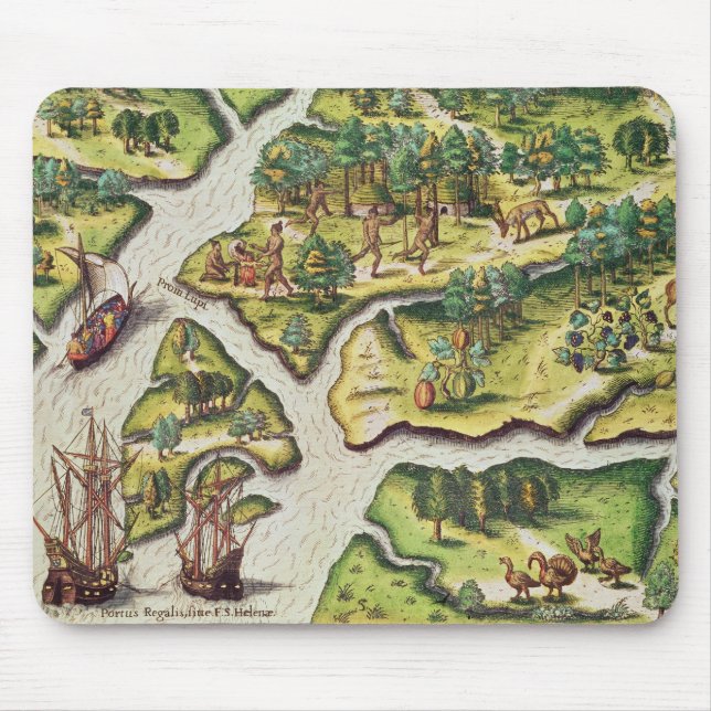 Fransken ankommer på portroyalet musmatta (Framsidan)