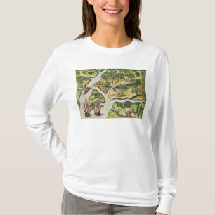 Fransken ankommer på portroyalet t-shirt