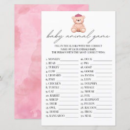 Fransken Baby djur Game Bonjour Bebe Watercolor