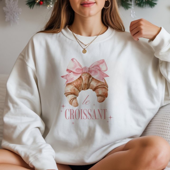 Fransken Bakery i Cute Coquette "Le Croissant" T Shirt (Skapare uppladdad)