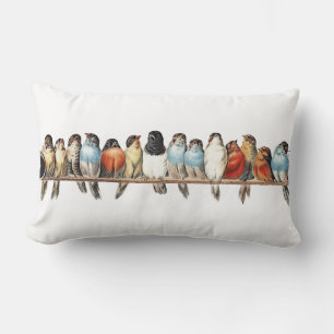Fransken Fågelhus Land Dekorativ kudde