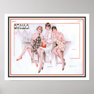 Fransken Flappers från 1920 Poster