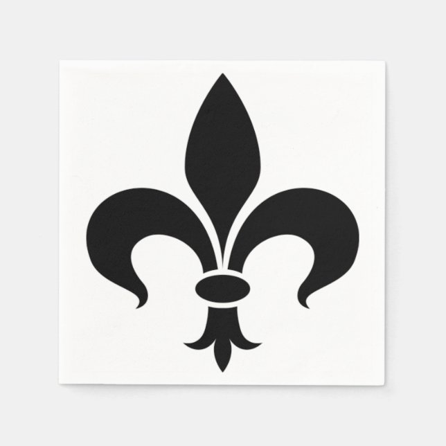 Fransken Fleur de Lis Paris Thabel Pappra Napkins Pappersservett (Framsidan)