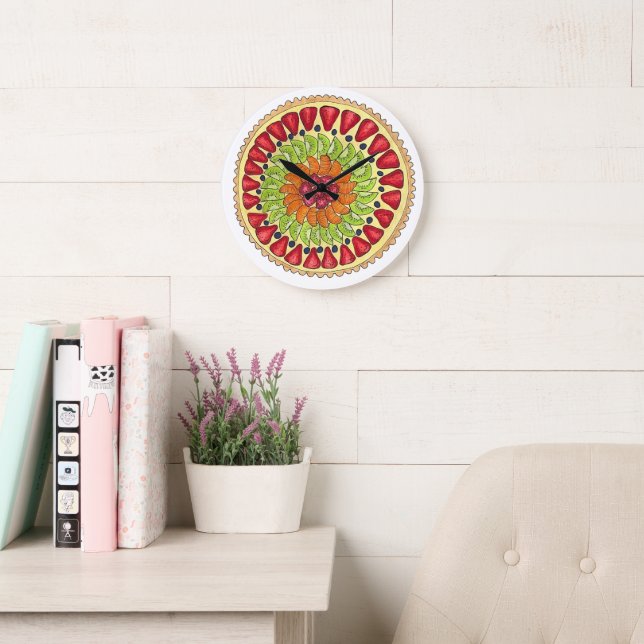 Fransken Tarte aux Fruit Tart Paj Stor Klocka (Läsesal)