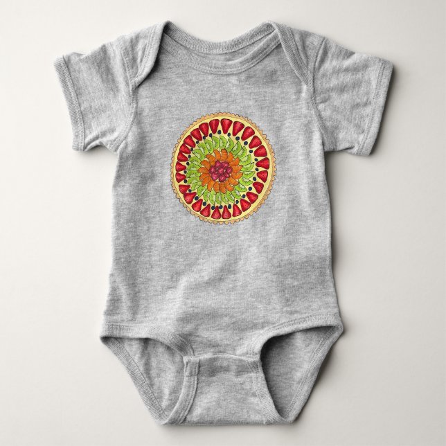 Fransken Tarte aux Fruit Tart Paj T Shirt (Framsida)
