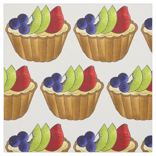 Fransken Tarte aux Fruit Tart Paj Tyg (Provkarta)