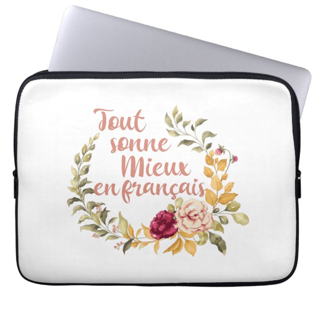 Fransken Tout Sonne Mieux en Français Laptop Fodral (Framsidan)