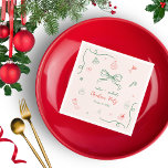 Fransken vid Roligten Hand plockade, jul i Party Pappersservett<br><div class="desc">Lägg till charm till ert festliga firande med de här vismliga handdragna Fransken party blöjor från julafton. De har lekfull, snabb design med pulserande rött, grönt och rosa med doodlar för funky och en vintage coquette-estetik och ger en roligt, elegant vid varje händelse. Perfekt för att lägga till en unik...</div>