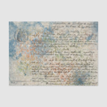 Fransken vintage Inspired Pastel BlueTissue Papper