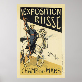 Fransken vintage Poster - Exposition Russe