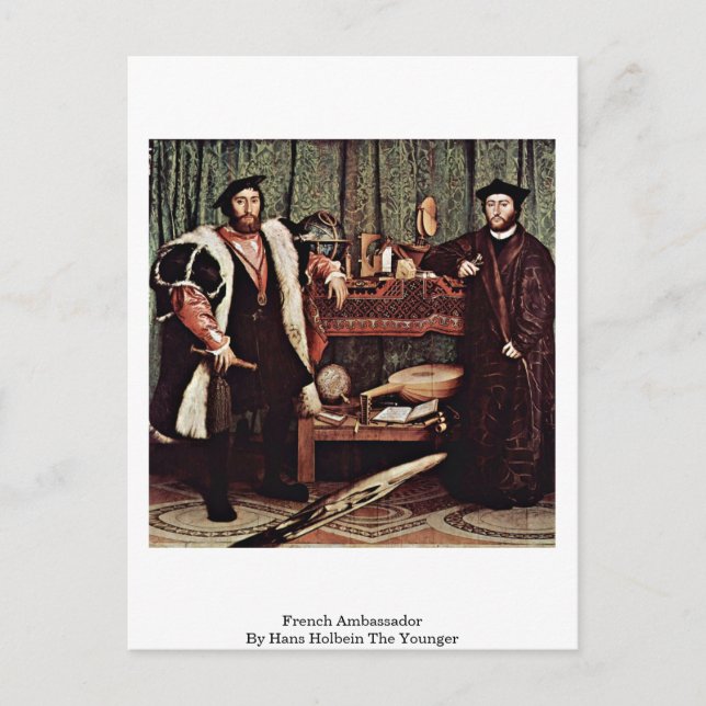Franskens ambassadör av Hans Holbein The Younger Vykort (Framsida)