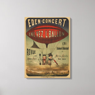 Franskens cirkus Poster av två utövande konstnärer Canvastryck