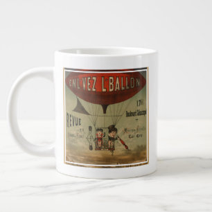 Franskens cirkus Poster av två utövande konstnärer Jumbo Mugg