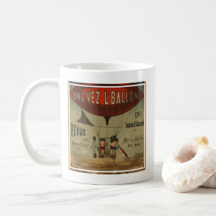Franskens cirkus Poster av två utövande konstnärer Kaffemugg