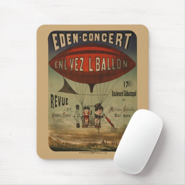 Franskens cirkus Poster av två utövande konstnärer Musmatta (Med mus)
