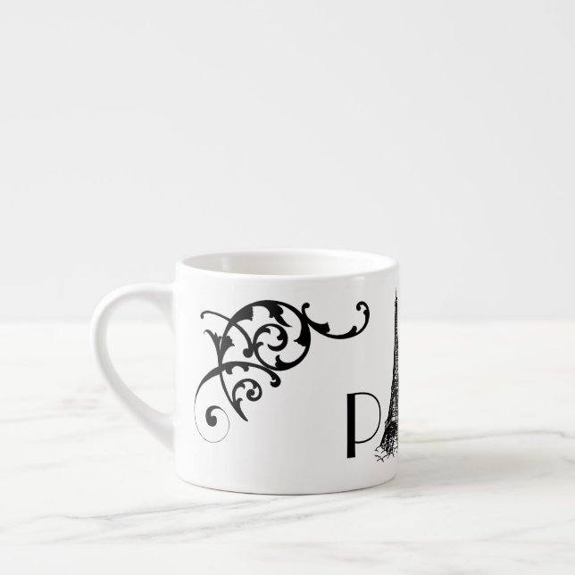 Franskens dekorfärg espressomugg (Vänster)
