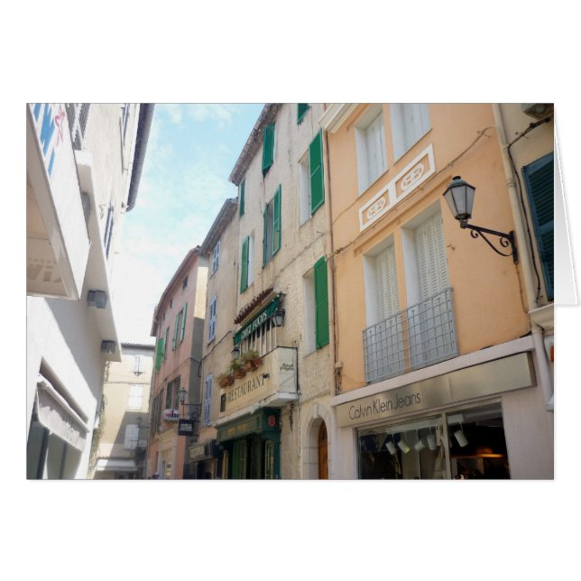 franskens fasad hälsningskort (Framsidan Horizontal)