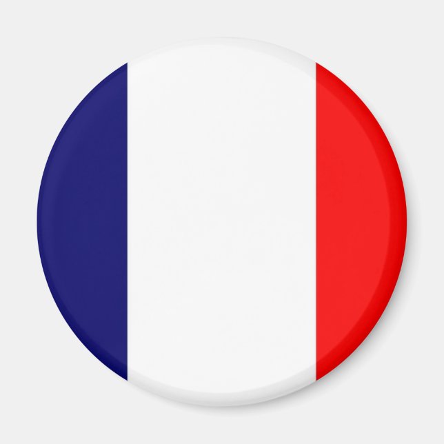 Franskens Flagga design - OUI! Magnet (Framsidan)