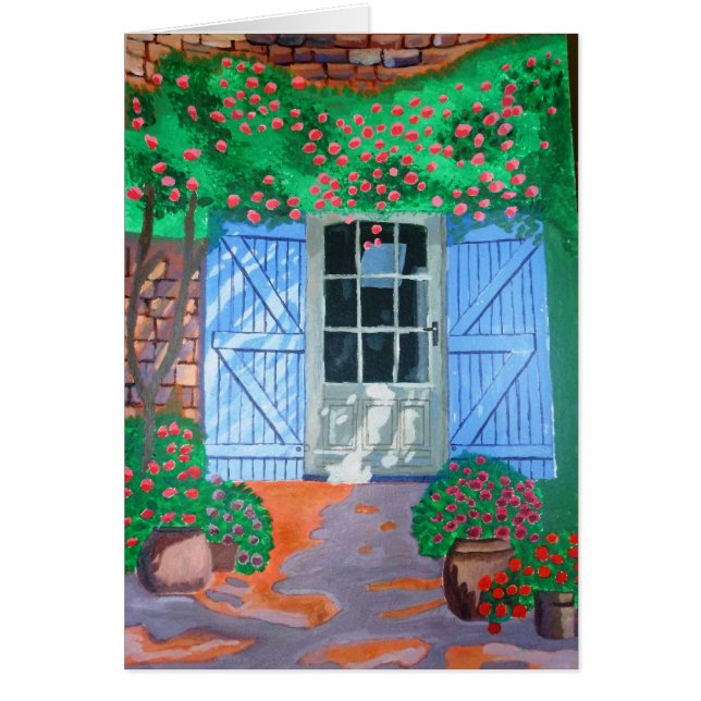 Franskens gårdsvarv hälsningskort (Framsidan)