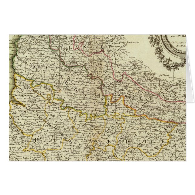 Franskens gränser hälsningskort (Framsidan Horizontal)