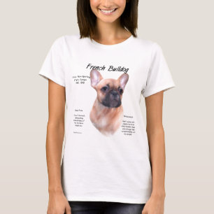 Franskens historikdesign för bulldog t-shirt