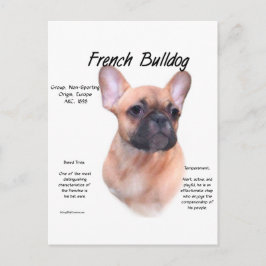 Franskens historikdesign för bulldog vykort