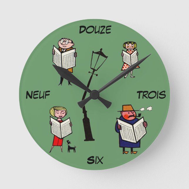 Franskens klocka Vintage Läsa lampa (Framsida)