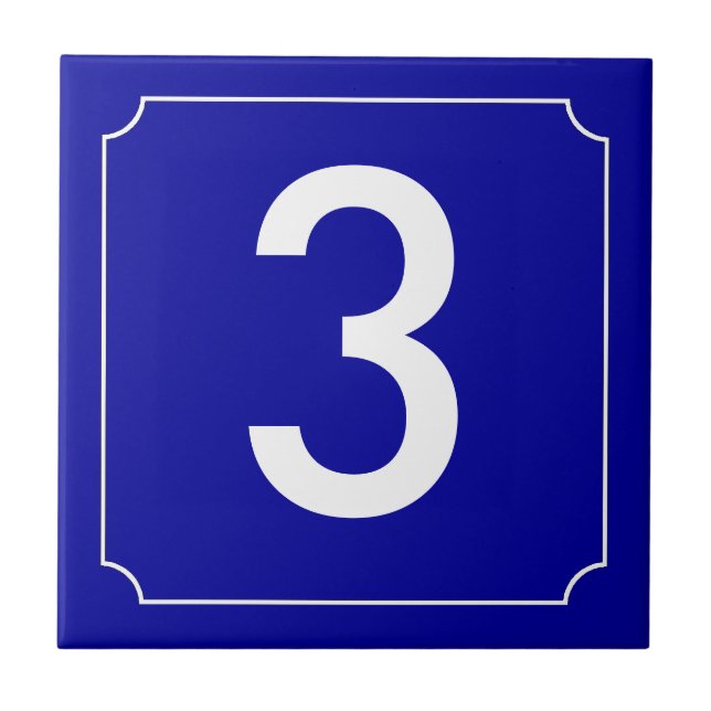 Franskens lagernummer kakelplatta (Framsidan)