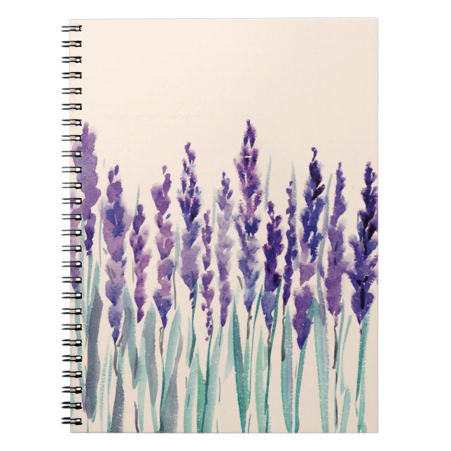 Franskens lavander vattenfärg anteckningsbok (Framsidan)