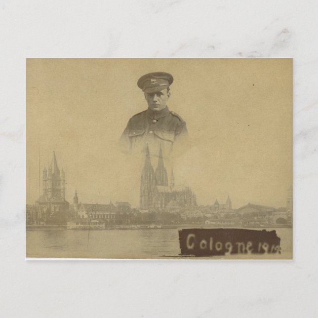 Franskens ockupationsarmé Köln 1919 Vykort (Framsida)