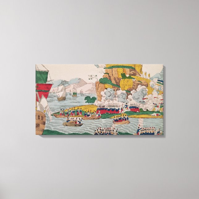 Franskens övertagande av Alger Canvastryck (Framsida)