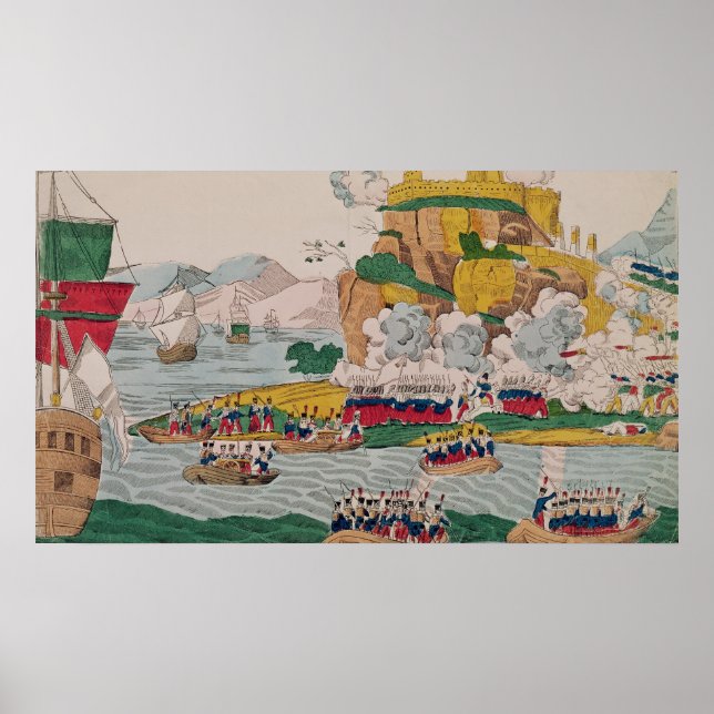 Franskens övertagande av Alger Poster (Framsidan)