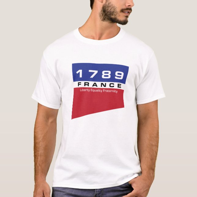 Franskens Revolution 1789 T Shirt (Framsida)
