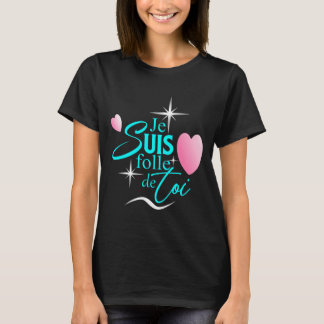 Franskens romantiska design t shirt