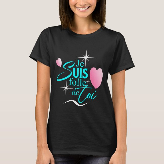 Franskens romantiska design t shirt (Framsida)
