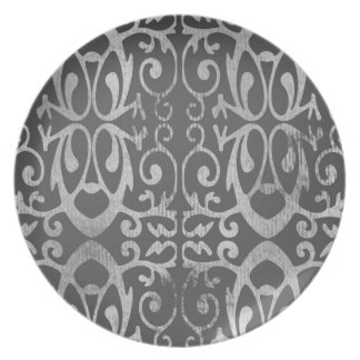 Franskgrått pläterar tallrik