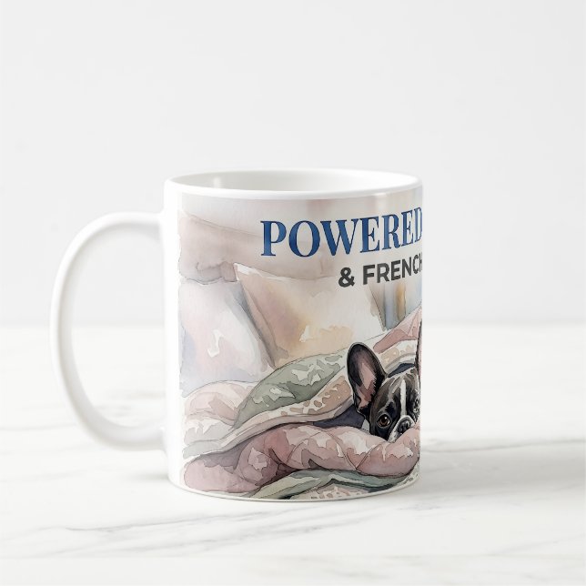 Franskies Knuffar Mysig Hundmamma T-shirt Kaffemugg (Vänster)