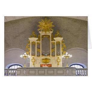 Franskkyrkan leda i rör organ, Berlin Hälsningskort