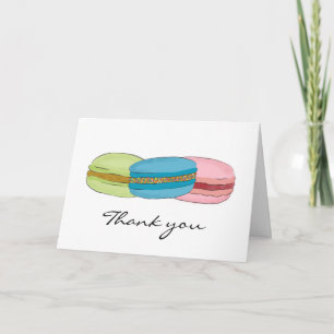 FranskMacarons (Macaroons) tack Kort
