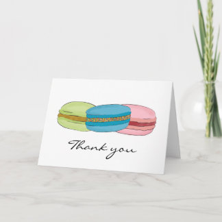 FranskMacarons (Macaroons) tack Kort
