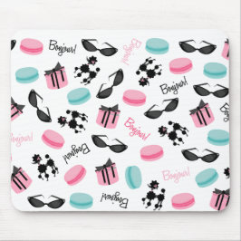 FranskMacarons pudlar & solglasögon Mousepad Musmatta