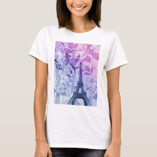 franskparis eiffel för söt flickaktigt chic tee shirt