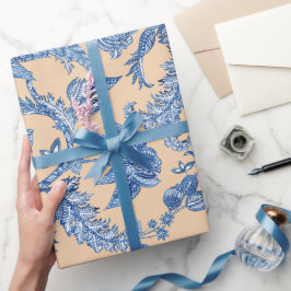 Franskt blomsterinpackningspapper presentpapper
