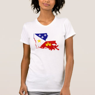 Franskt bosättningLouisiana Acadiana Cajun land T Shirt