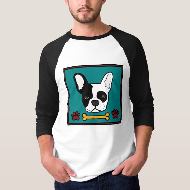 Franskt bulldoggben t-shirt (Framsida)