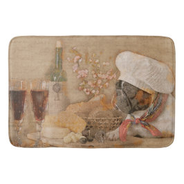 Franskt bulldoggkockkök eller badrumsmatta