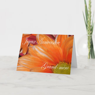 Franskt födelsedagkort för farmor kort