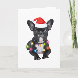 franskt julpresent för bulldogluffare kort