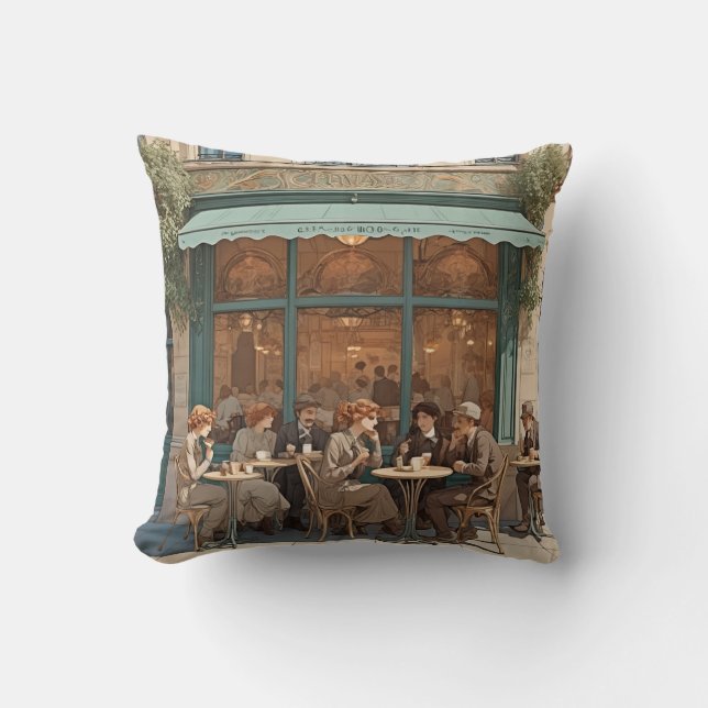 Franskt kafé kudde (Framsida)